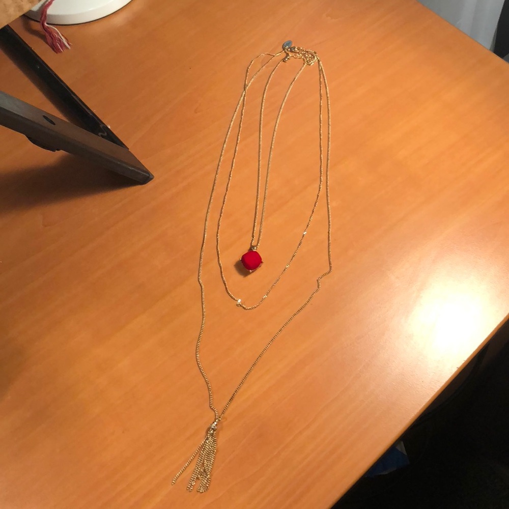 3 part gold necklace